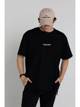 Chiara Wear Chiara Wear T-Shirt T-shirt bawełna z recyklingu oversize INTUITION Czarny Oversize