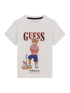 Guess Guess Marškinėliai N6GI04 K8HM4 Balta Regular Fit