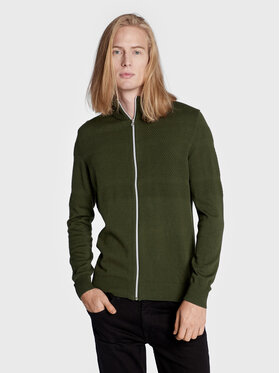 Blend Blend Кардиган 20714345 Зелен Regular Fit