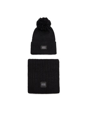 Ugg Ugg Šalles un cepures komplekts 21883 Melns