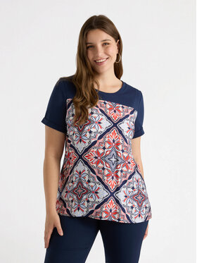 Fiorella Rubino Fiorella Rubino T-shirt G273L008593N0Z4 Blu Boxy Fit