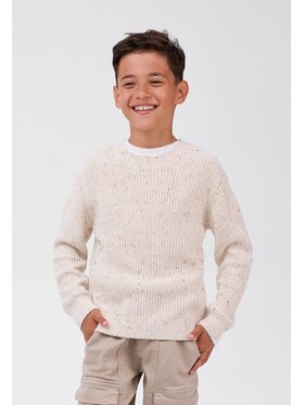 minoti minoti Sweter 33KNIT272 Kremowy Regular Fit