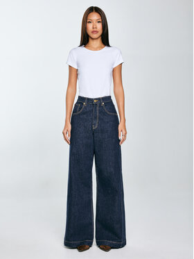 BIG STAR BIG STAR Jeansy BARB Granatowy Wide Fit