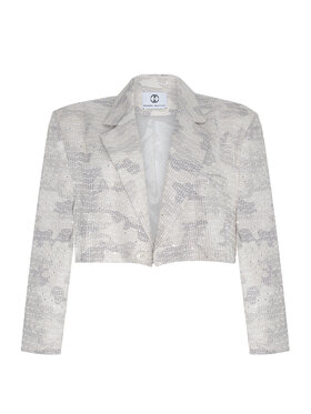 Magda Matyja Magda Matyja Marynarka SKY BLAZER Szary Regular Fit