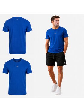 4F 4F T-Shirt 4FWSS26TTSHM3947-33S Niebieski Regular Fit