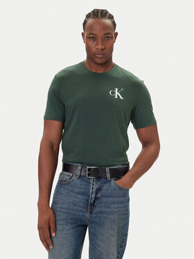 Calvin Klein Jeans Calvin Klein Jeans Póló 30s Chest Logo LV04RD865G Zöld Regular Fit