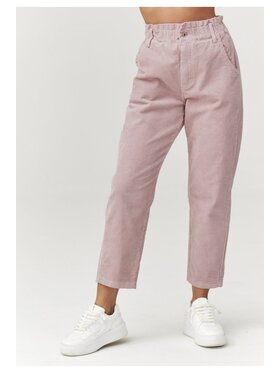 Makadamia Makadamia Jeansy C33 Różowy Baggy Fit