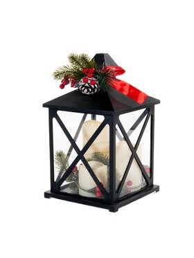 MIAhome MIAhome Lampion STROIK LED z ozdobami Czarny