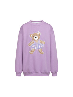 Bejbi Story Bejbi Story Bluza Bluza oversize Margaret Teddy bez kaptura Fioletowy Oversize