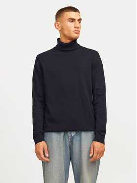 Jack&Jones Jack&Jones Bluză cu gât Basic 12258051 Bleumarin Regular Fit