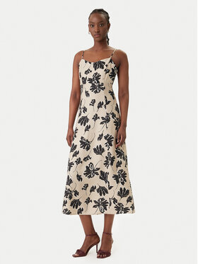 Vero Moda Vero Moda Letné šaty Jennifer 10341972 Béžová Regular Fit
