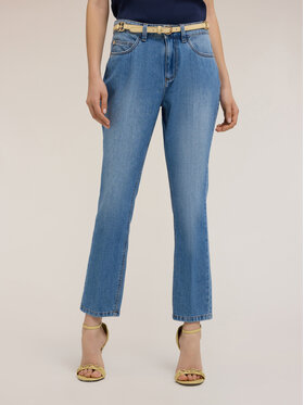 Motivi Motivi Jeansy P561Q003920N004 Turkusowy Regular Fit