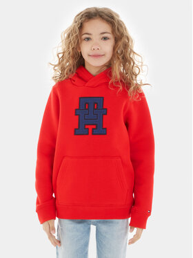 Tommy Hilfiger Tommy Hilfiger Bluza KS0KS00526 Czerwony Relaxed Fit