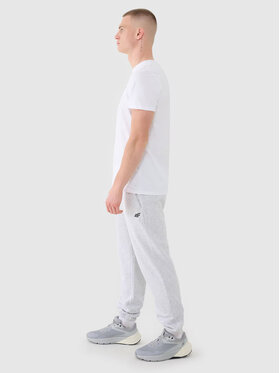 4F 4F Teplákové kalhoty 4FWMM00TTROM1139 Světle šedá Regular Fit