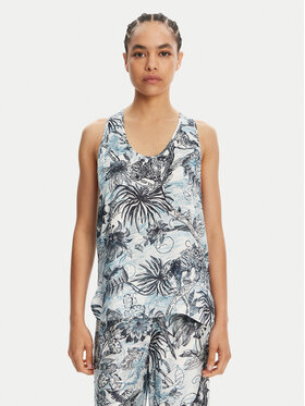 Just Cavalli Just Cavalli Top 78PAH640 Niebieski Regular Fit