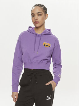 Puma Puma Bluză For The Fanbase 624346 Violet Relaxed Fit