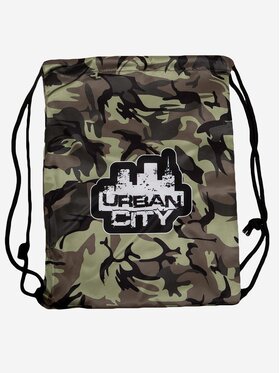 Urban City Urban City Worek Worek siłownia do szkoły trening Logo Gym Sack Camo uni Khaki