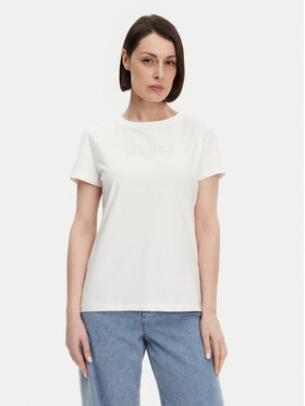 Guess Guess T-Shirt BRIANA SS V3BI11 J1314 Biały Active Fit