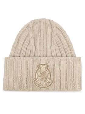 Tommy Hilfiger Tommy Hilfiger Berretto Th Crest Fluffy AW0AW18210 Écru