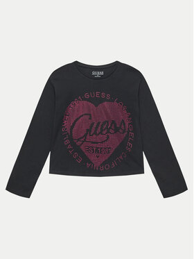 Guess Guess T-shirt J4YI18 K6YW4 Crna Boxy Fit