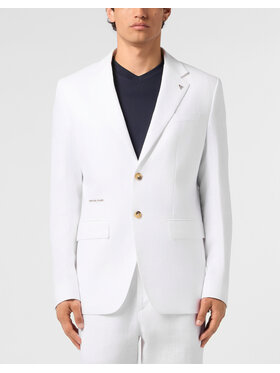 PHILIPP PLEIN PHILIPP PLEIN Marynarka 31557 Biały Regular Fit