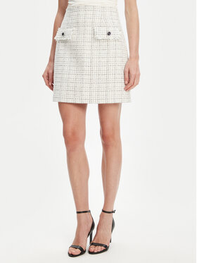 Guess Guess Minigonna W5YD15 WHDB2 Bianco Regular Fit