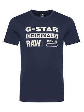 G-Star Raw G-Star Raw Póló Graphic D14143-336 6067 Sötétkék Regular Fit