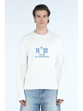 N°21 N°21 Felpa 23EN1M0E06140011321 Bianco Regular Fit