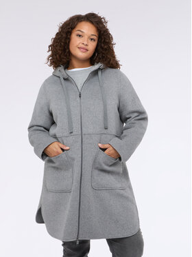 Fiorella Rubino Fiorella Rubino Płaszcz zimowy 0003T000350N013 Szary A-Line Fit