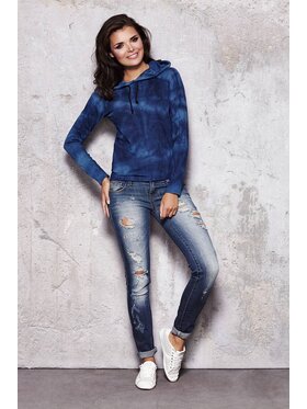 Infinite You Infinite You Bluza M033 Granatowy Basic Fit