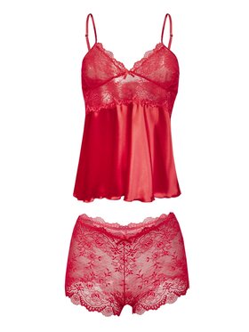 DKaren Lingerie DKaren Lingerie Komplet bielizny Nevada Czerwony Classic Fit
