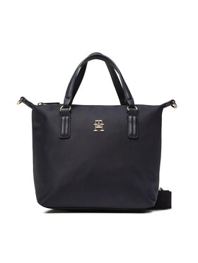 Tommy Hilfiger Tommy Hilfiger Дамска чанта Poppy Small Tote AW0AW14476 Тъмносин