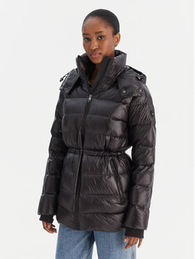 Tommy Hilfiger Tommy Hilfiger Пуховик Gloss WW0WW47355 Чорний Regular Fit