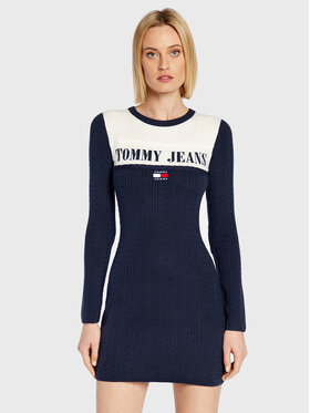 Tommy Jeans Tommy Jeans Vestito di maglia Archive DW0DW14400 Blu scuro Regular Fit