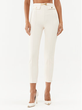 Elisabetta Franchi Elisabetta Franchi Auduma bikses PA-008-36E2-V260 Bēšs Slim Fit