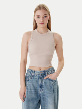 Guess Guess топ V3GP19 K8RT2 Бежов Slim Fit