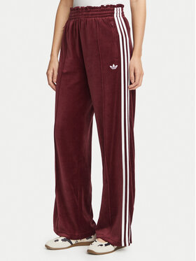 adidas adidas Долнище анцуг Velour LG4291 Бордо Loose Fit