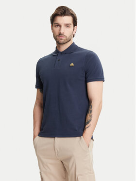 Moose Knuckles Moose Knuckles Тениска с яка и копчета Everett M34MT712G Тъмносин Regular Fit