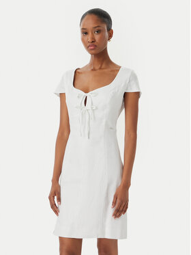 Guess Guess Ljetna haljina W5GK41 WH5L2 Bijela Regular Fit