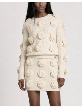 PHILIPP PLEIN PHILIPP PLEIN Midi sukně 31414 Bílá Regular Fit