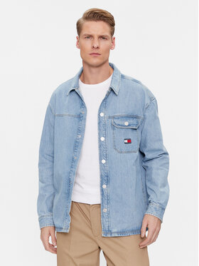 Tommy Jeans Tommy Jeans дънкова риза Essential DM0DM18328 Син Relaxed Fit