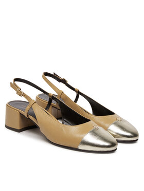 Tory Burch Sandali Cap-Toe Slingback Pump 156302 Rjava