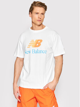 New Balance New Balance T-shirt MT21529 Bianco Relaxed Fit