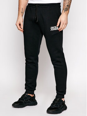 Jack&Jones Jack&Jones Teplákové nohavice Gordon Newsoft 12178421 Čierna Regular Fit