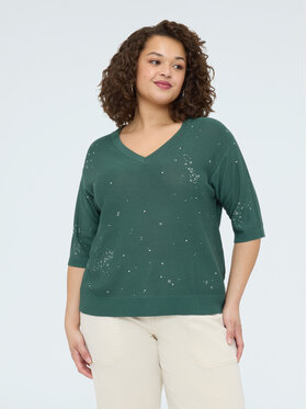Fiorella Rubino Fiorella Rubino Sweter M215L008493N035 Zielony Boxy Fit