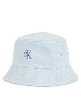 Calvin Klein Calvin Klein Skrybėlė Embro Monogram Denim Bucket Hat LV04K5021G Žydra