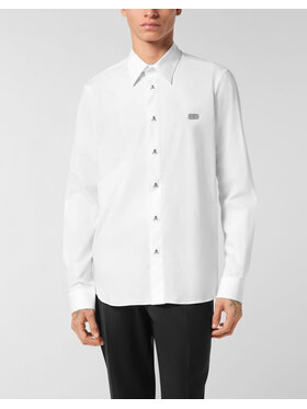 PHILIPP PLEIN PHILIPP PLEIN Koszula 27039 Biały Fitted Fit