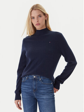 Tommy Hilfiger Tommy Hilfiger Sweater WW0WW47468 Sötétkék Regular Fit