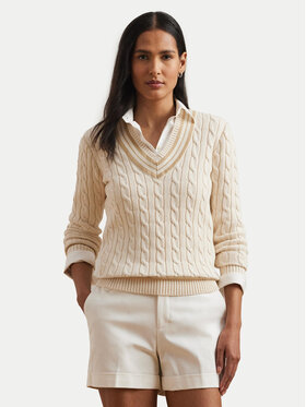 LAUREN RALPH LAUREN LAUREN RALPH LAUREN Svetr 200963658001 Écru Relaxed Fit