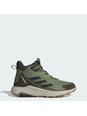 adidas adidas Trekkingi Terrex Anylander Mid Hiking Shoes JR6596 Zielony
